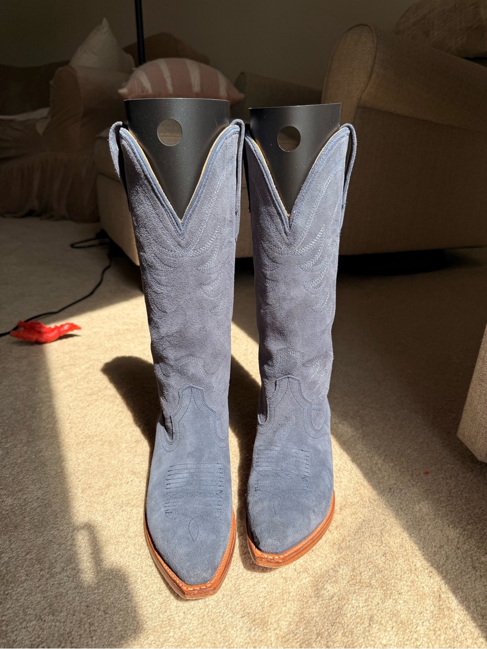 Tecovas Annie Indigo Suede Women 7